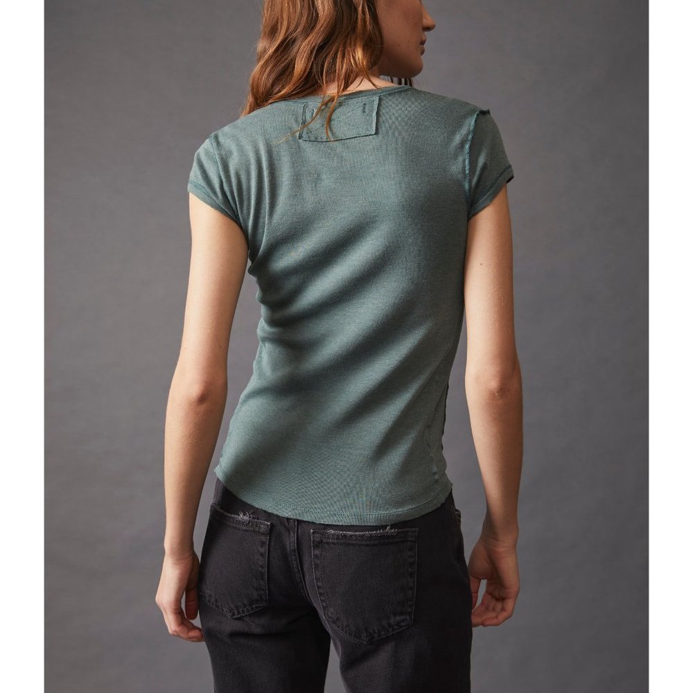 🎉LAST CHANCE🎉 NWT Free People Always Yours Tee / Dried Pine - Picture 3 of 9